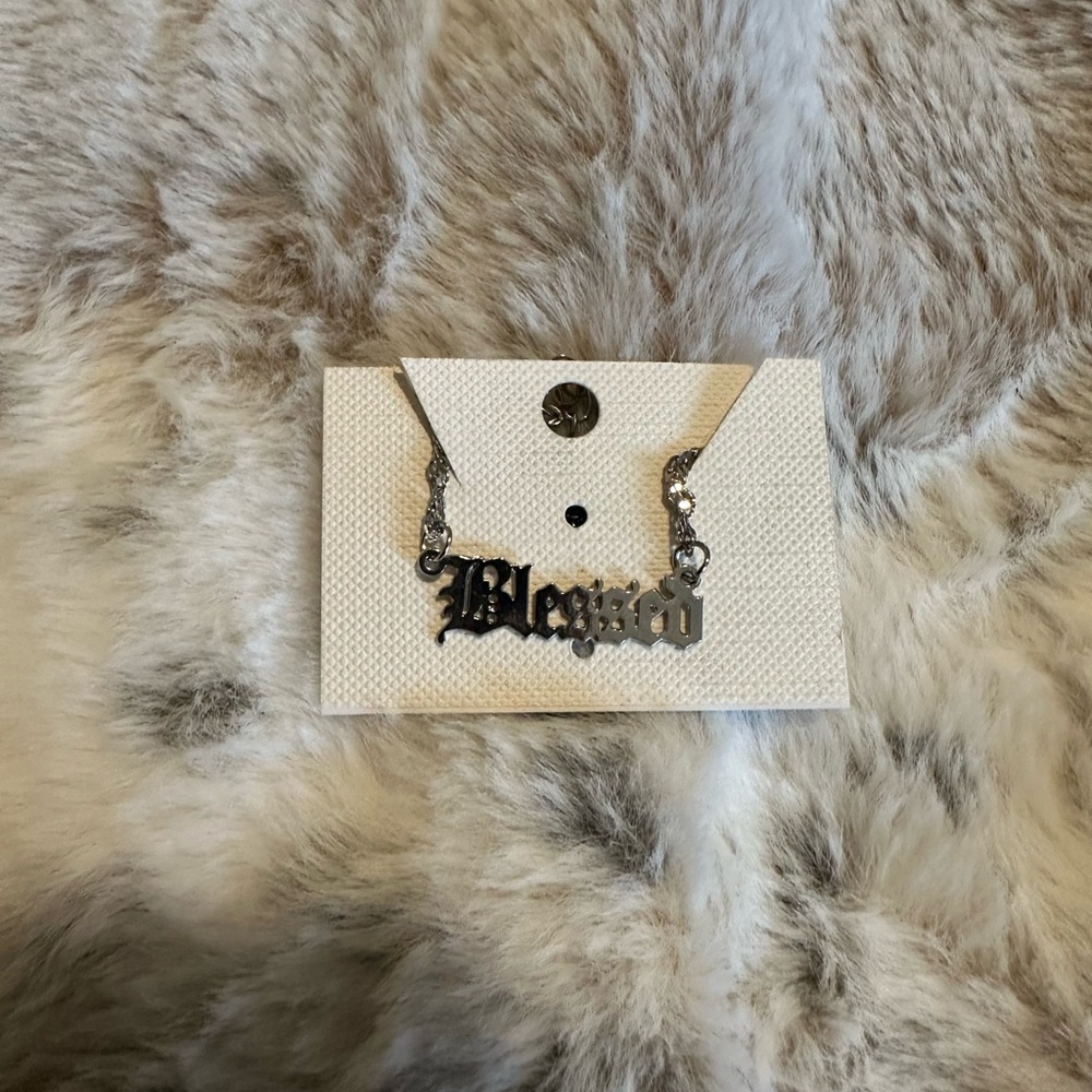 Rue 21 | Silver 'Blessed' Necklace